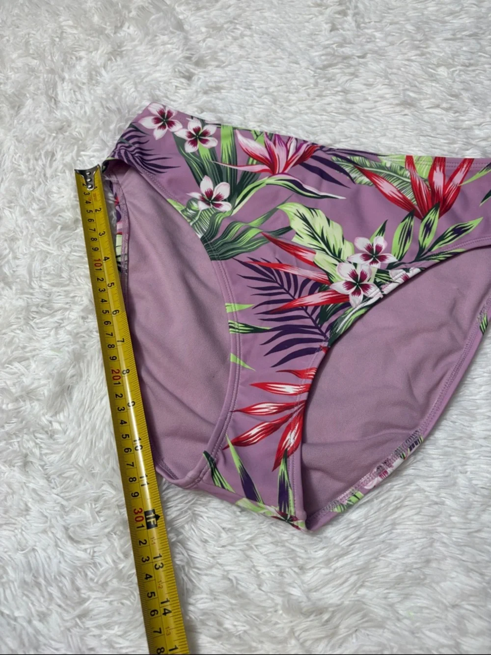 NWOT Salt & Cove Purple Floral Swim Bottoms Size XL